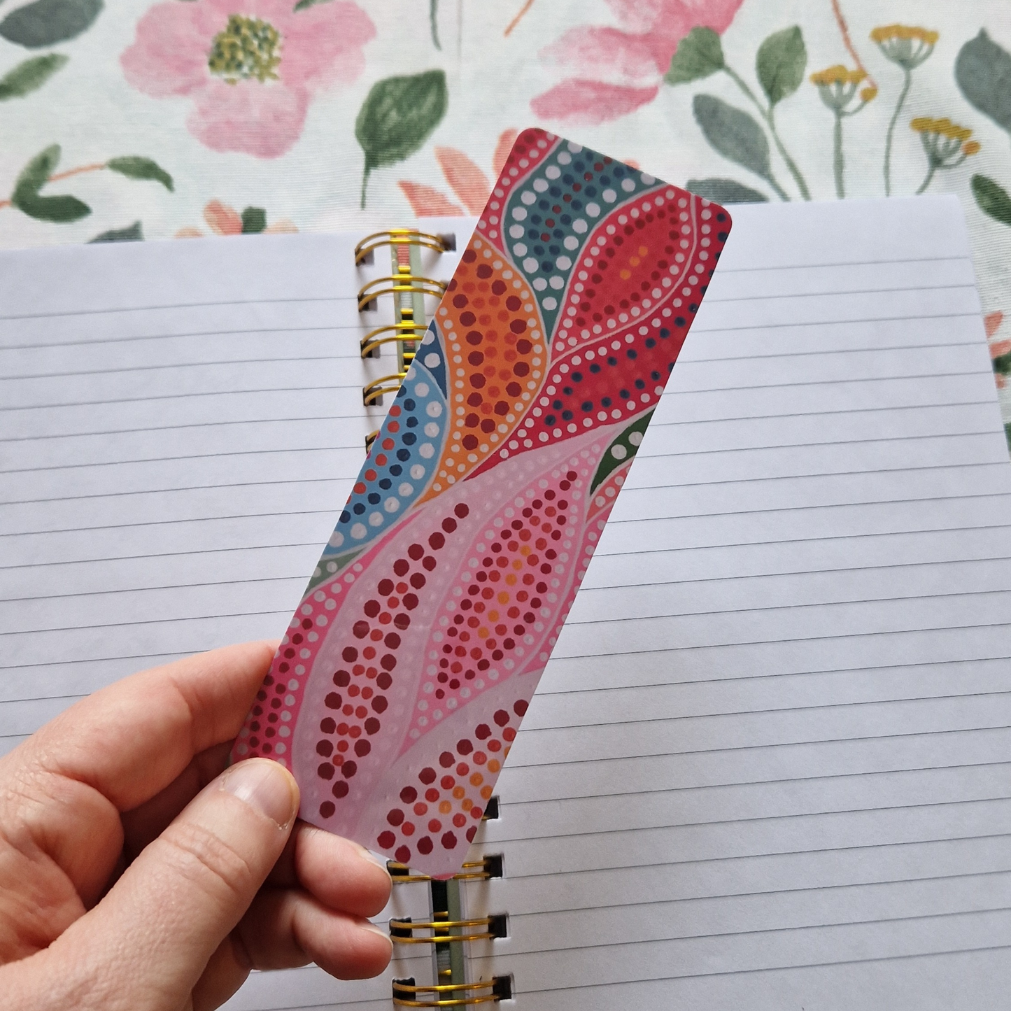 Bokmärke. Laminerat konsttryck.